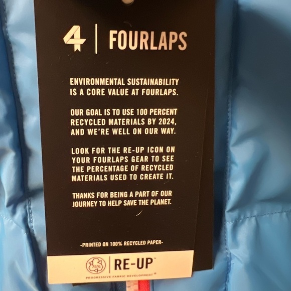 NWT Fourlaps Navy/Blue Reversible Polar Quilted Sherpa Puffer Jacket- XXL | $198 - Picture 14 of 16